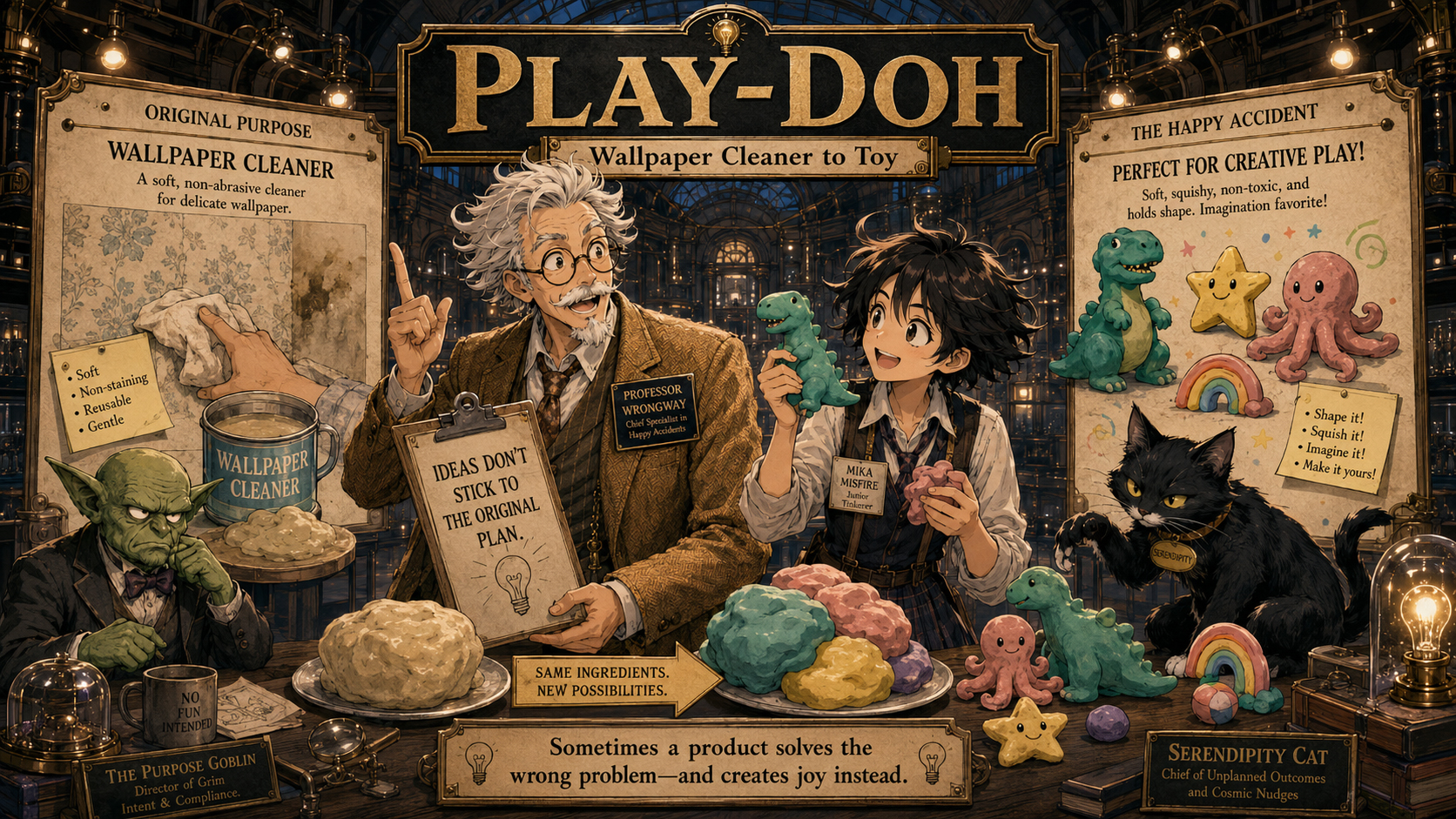Play-Doh wallpaper cleaner to toy.