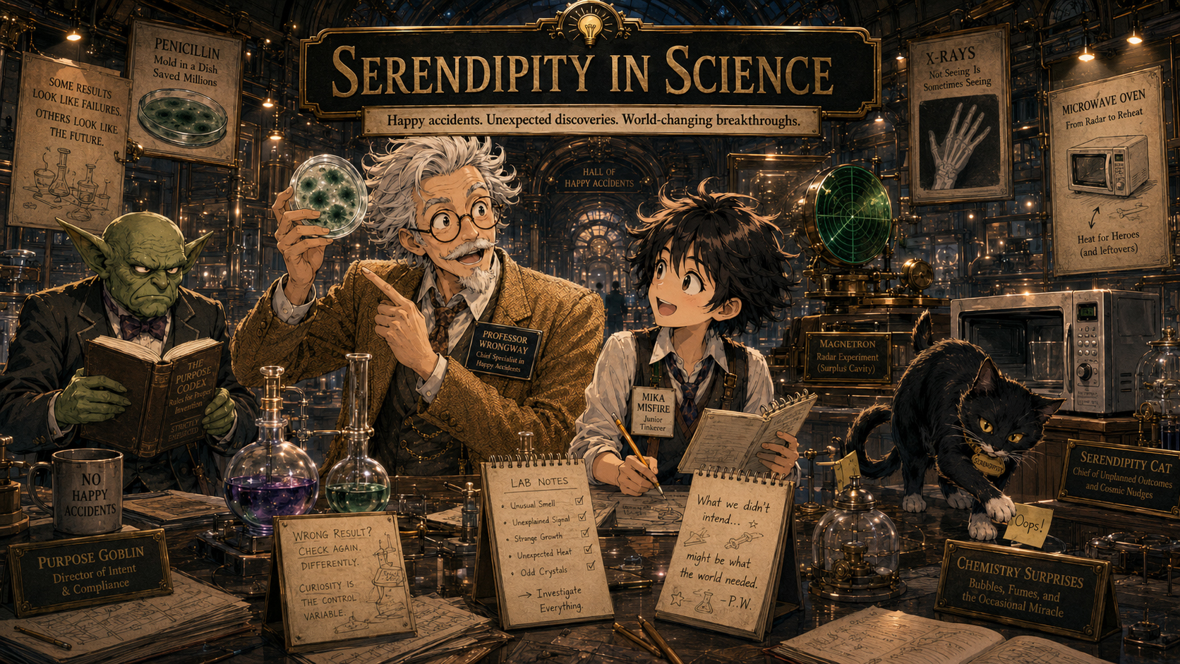 Serendipity in Science museum lab.